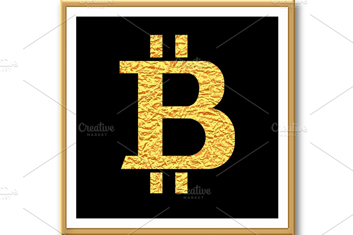 Gold Bitcoin. Money symbol. Vector, an Object Graphic by RODINA (Photo 2 of 3)