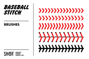 Baseball Stitch Pattern Brushes For