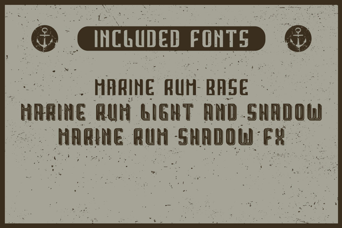 Handcrafted Marine Rum ladel font preview 5