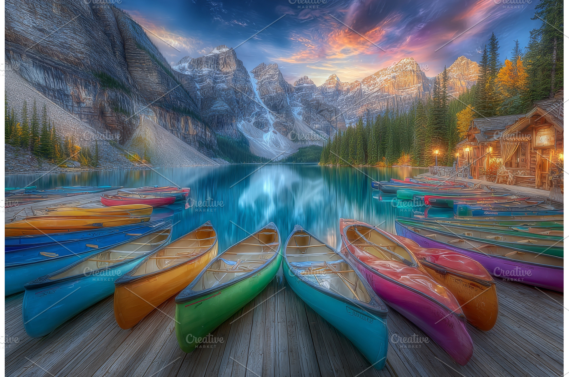 The picturesque Moraine lake is, a Nature Photo by ZinetroN