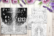 Starseed Angel Number Coloring Pages, a Brochure Template by LA Design (Thumbnail 6 of 10)