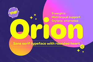YNF Orion | Rounded sans serif