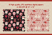 Valentine's Day Date Graphic Set, a Pattern Graphic by Drafts n Doodles (Thumbnail 8 of 10)