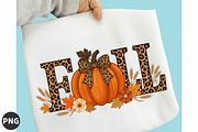 Cute Autumn Leopard Print Fall PNG, a Seasonal Illustration by designcity5 (Thumbnail 1 of 4)