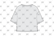 Unisex Boxy Tee Fashion Flat, a Shirt Mockup by haydenwentworth (Thumbnail 3 of 3)