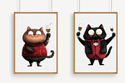 New Year Cat Clipart, an Illustration by Libby Wishes (Thumbnail 4 of 7)