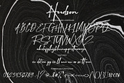 Hudson, a Script Font by alphArtype (Thumbnail 8 of 9)
