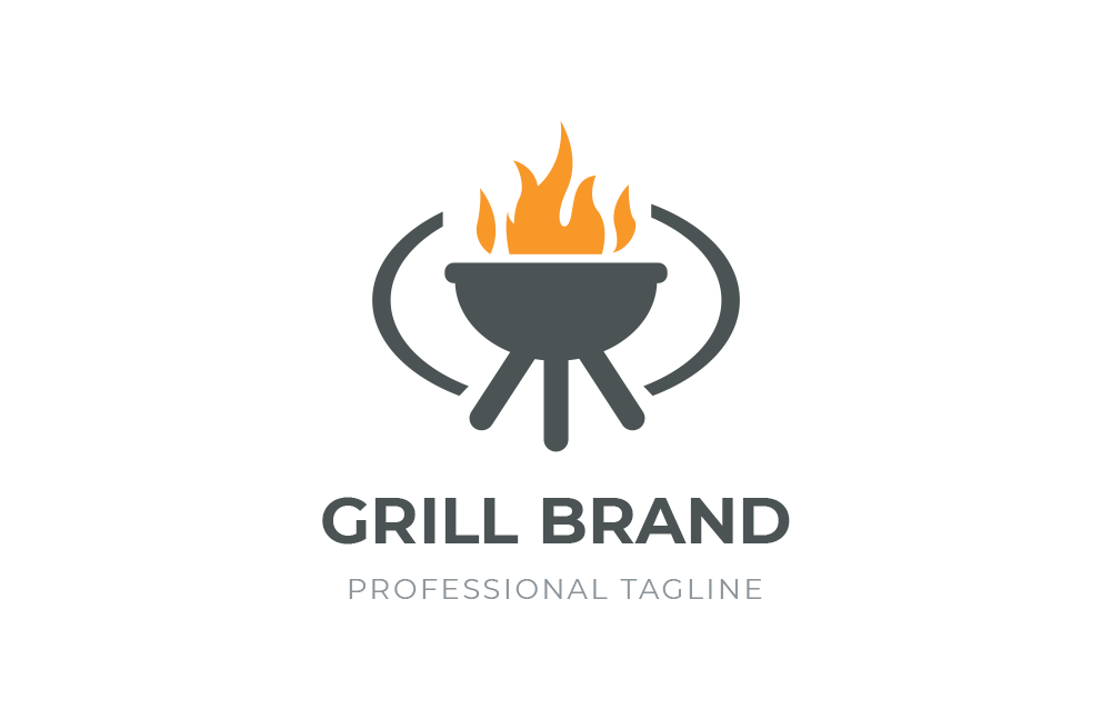Grill Brand by GoldenBrand  Creative Market