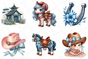 Cute Chinoiserie Cowgirl Sublimation, an Illustration by DreamPrint404 (Thumbnail 4 of 7)