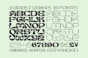 Burra - Psychedelic font, a Sans Serif Font by creativemedialab (Thumbnail 3 of 10)