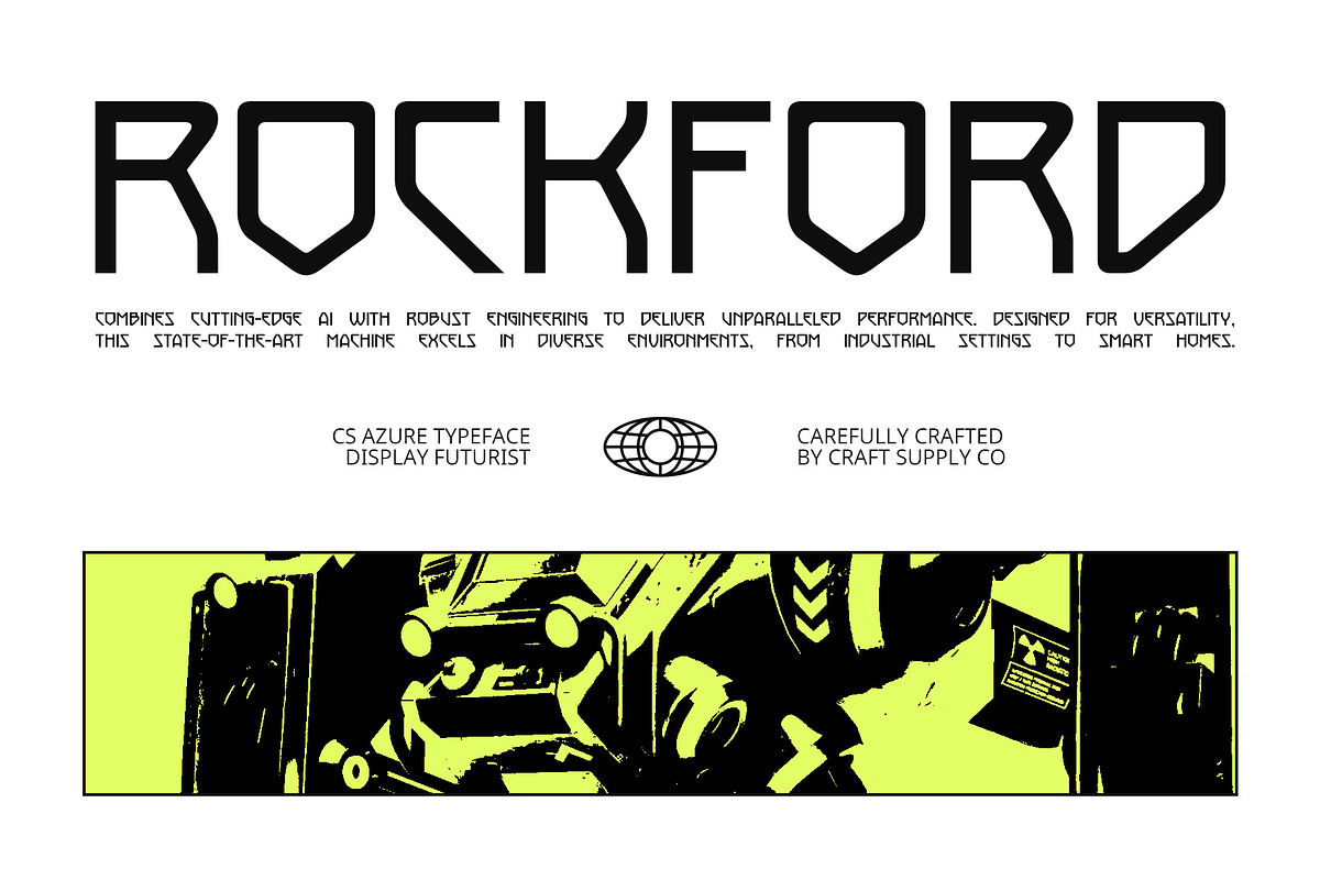 CS Azure – Futuristic Font, a Sans Serif Font by Craft Supply Co. (Photo 2 of 8)