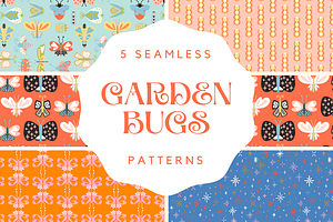 Garden Bugs Pattern Collection