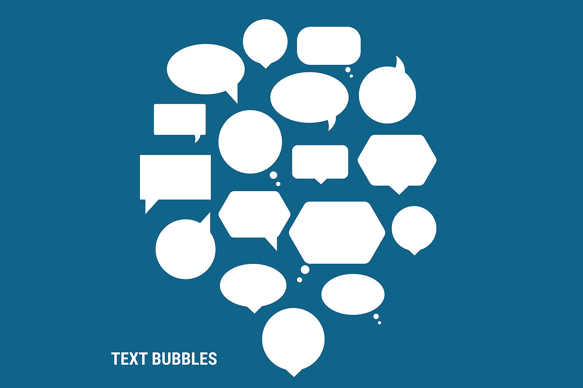 Smashing pack of speech bubbles, an Illustration by My watercolor shop (Photo 5 of 12)