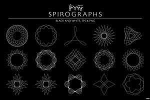 30 Spirographs Vol 1 Vector & PNGs