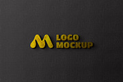 Gold Text Logo Mockup, a Product Mockup by graphypix (Thumbnail 1 of 4)