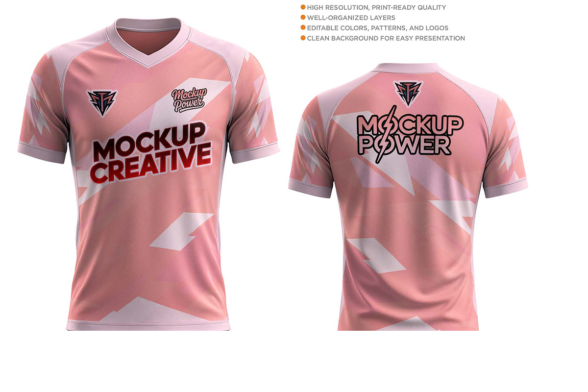 Complete Football Jersey Mockup, a Shirt Mockup by Mockup Power (Photo 12 of 17)