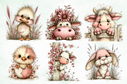 Whimsical Peeking Farm Animals, an Animal Illustration by Creative Art (Thumbnail 3 of 8)