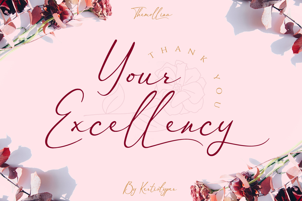 Themollina, a Script Font by kerismaker (Photo 12 of 12)
