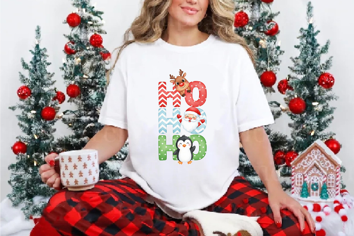 Watercolor Ho Ho Ho PNG, an Illustration by DreamArtGraphic (Photo 3 of 5)