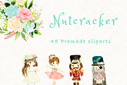 Nutcracker Christmas clipart, a Decorative Illustration by heyiamalice (Thumbnail 3 of 13)