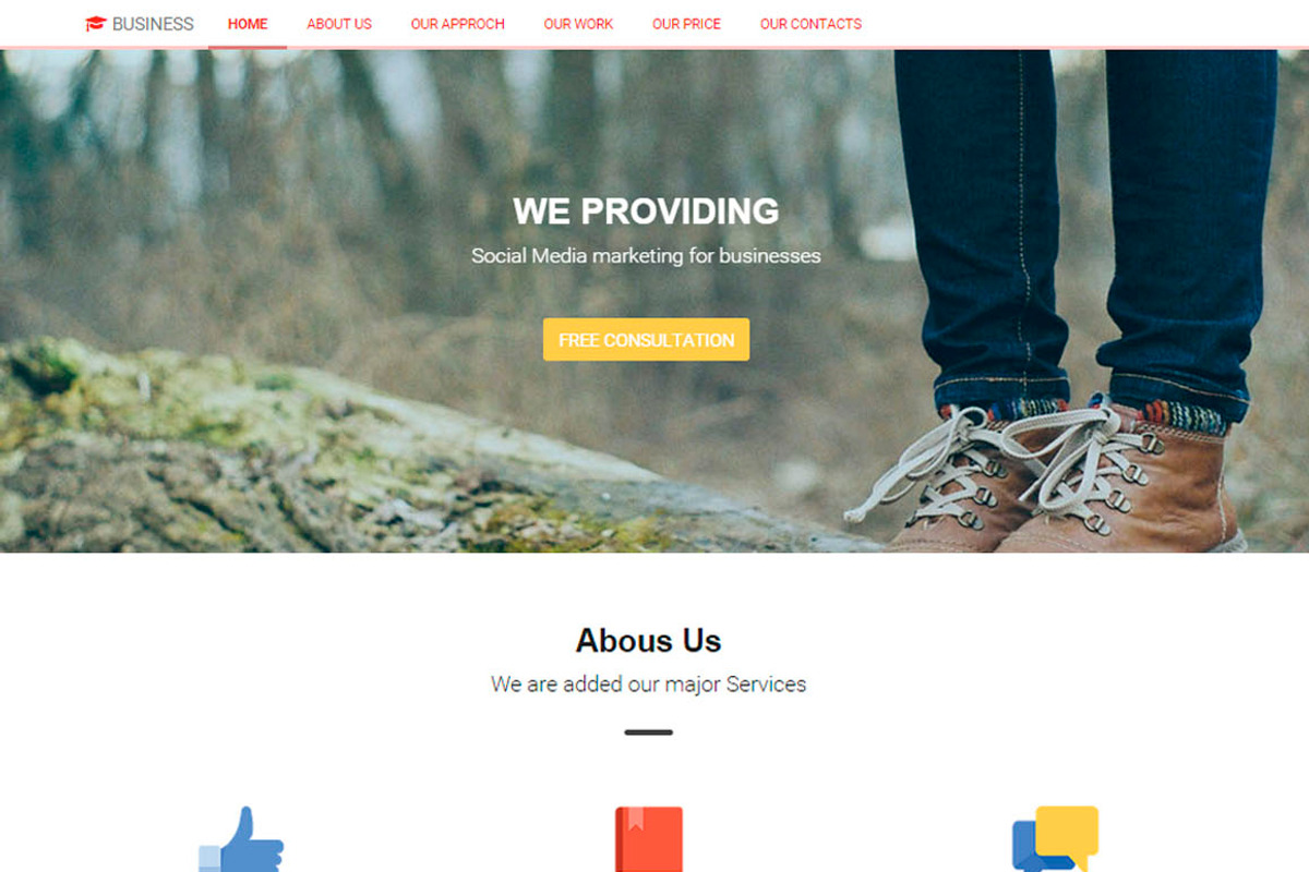 8 Bootstrap One-Page templates, a Websites & App Template by Bootstraptor (Photo 7 of 10)