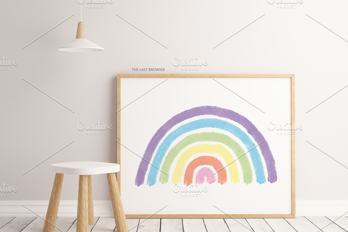Rainbow Illustration Nursery Print, an Illustration by Schuimpjes Studio (Photo 1 of 3)