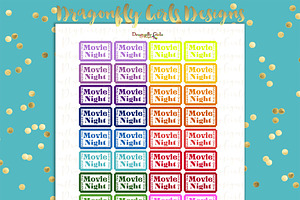 Rainbow Family Printable Stickers