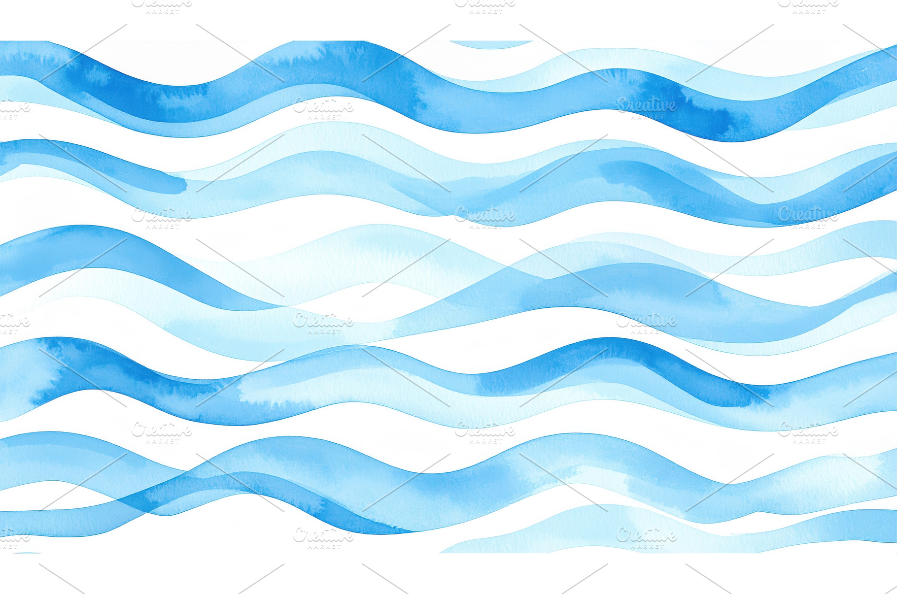 Watercolor wave pattern in blue, a Nature Photo by Igor Tichonow