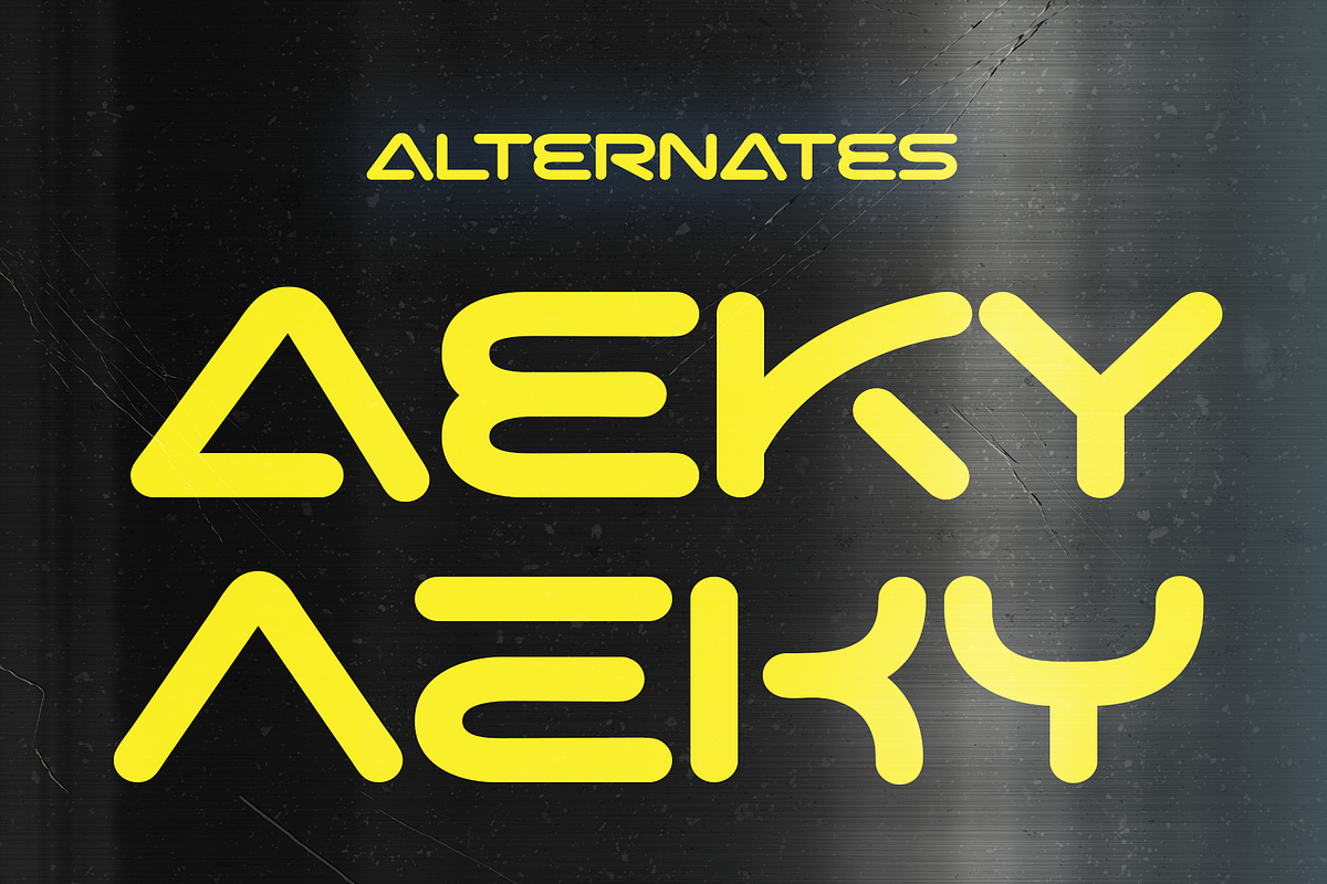 Kxon - Simplistic Futuristic Font, a Sans Serif Font by Drizy (Photo 5 of 9)