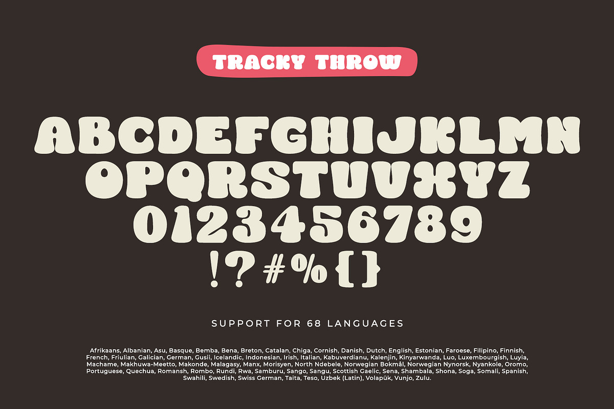 Tracky Throw, a Symbol Font by yumnatype (Photo 10 of 10)
