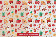 Lunar New Year Clipart and Patterns, a Seasonal Illustration by Drafts n Doodles (Thumbnail 7 of 12)
