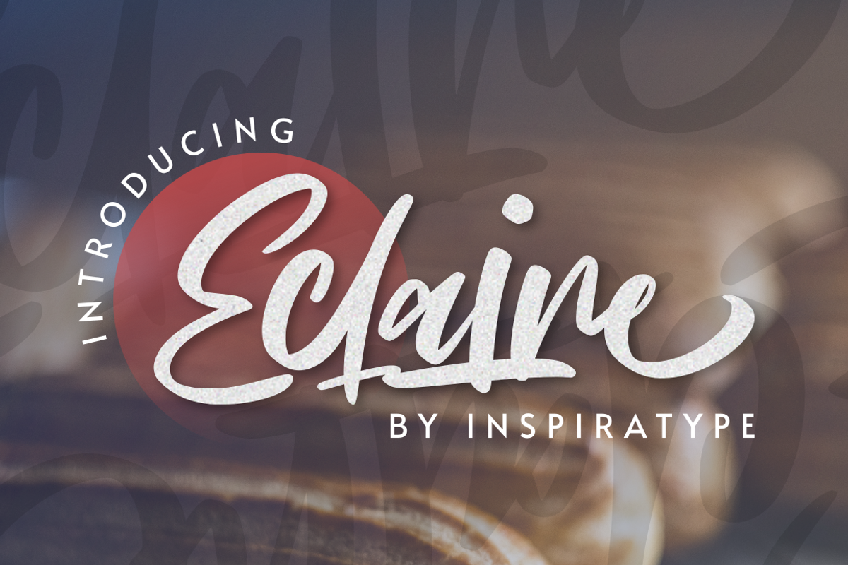 Eclaire, a Script Font by Inspiratype (Photo 1 of 5)