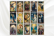 Art Nouveau Tarot Deck, an Object Illustration by Mugio (Thumbnail 2 of 6)