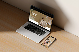 Laptop And Smartphone Mockup