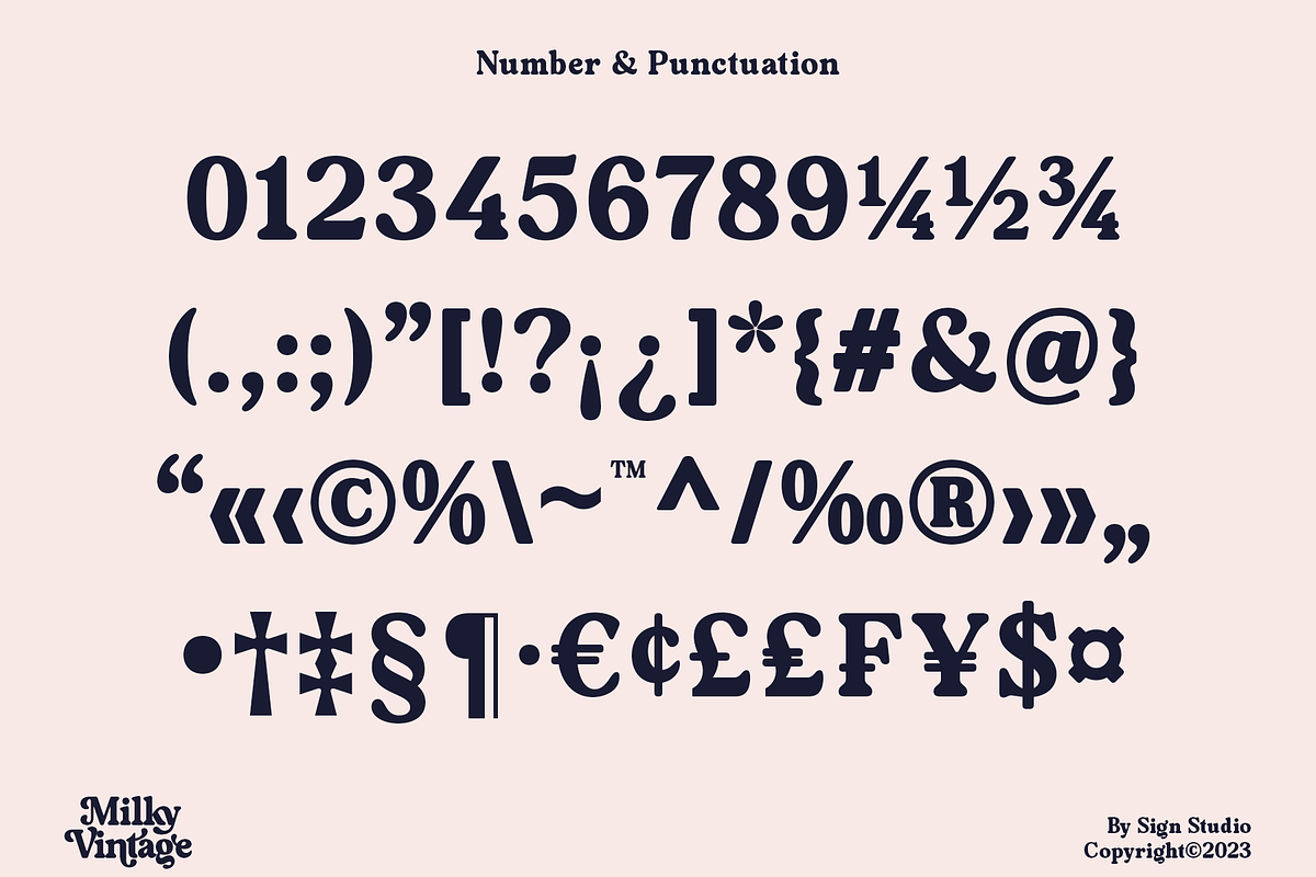 Milky Vintage, a Serif Font by Sign Studio (Photo 15 of 15)