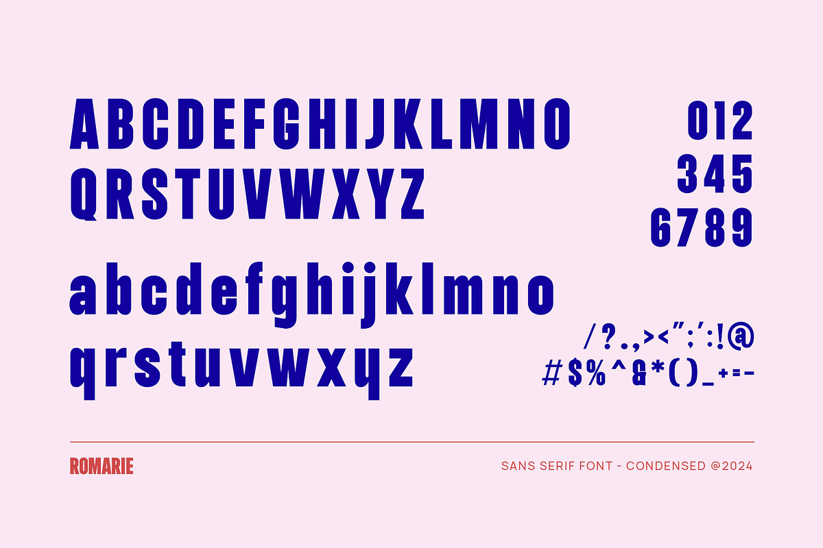 Romarie - Modern Condensed Sans, a Sans Serif Font by TypeLogue (Photo 5 of 5)