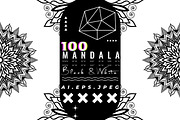 Modern Black and White Mandala Pack, a Decorative Illustration by NJ Himel (Thumbnail 1 of 101)