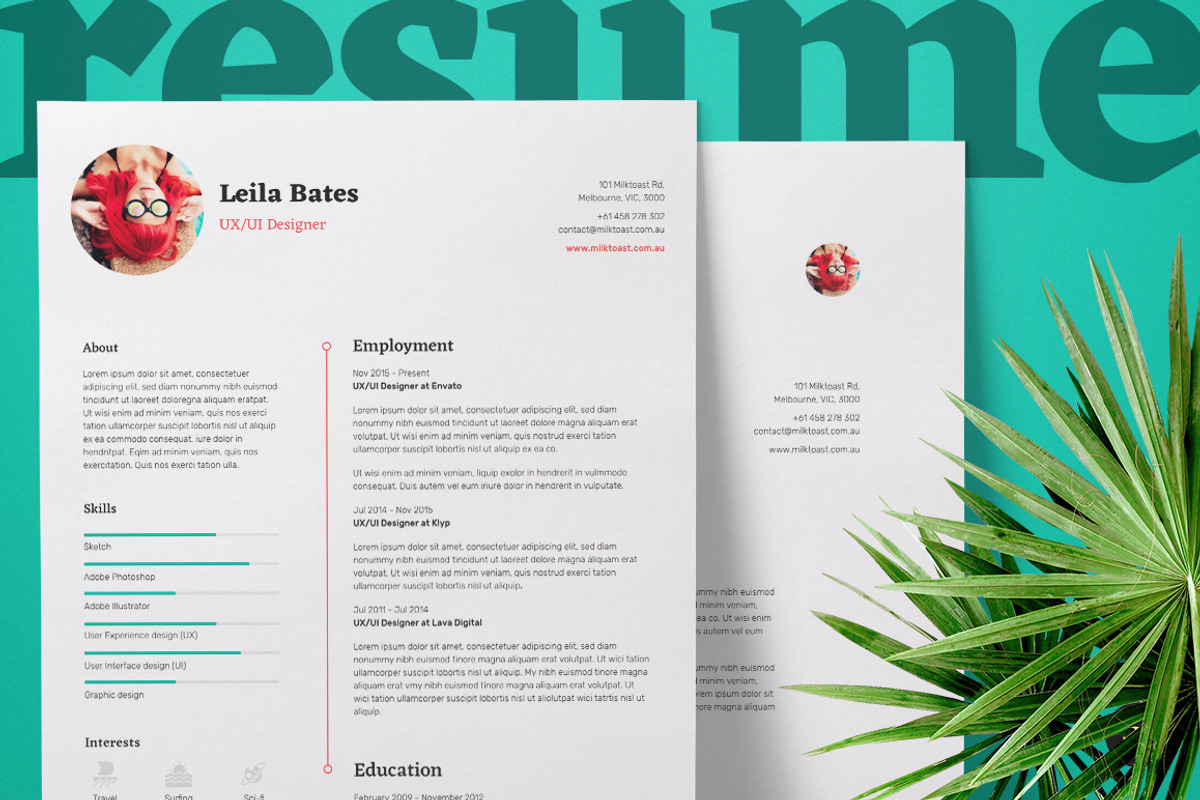 Resume/CV and Cover Letter, a Resume Template by Milktoast (Photo 4 of 4)