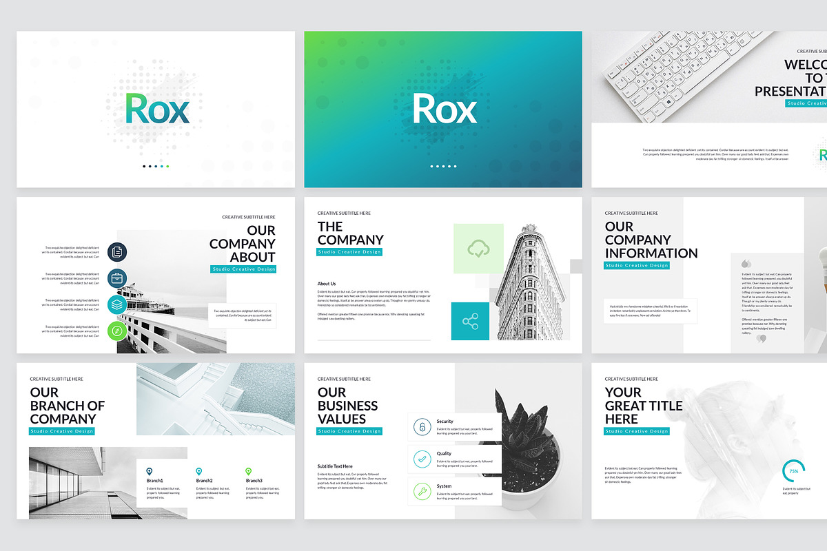 Rox Business PowerPoint Presentation, a Presentation Template by ...