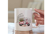 Watercolor scooter clipart Vespa, a Transportation Illustration by TetianaArt (Thumbnail 6 of 7)