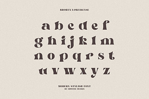 Broken - Bold Serif Font