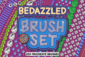 Procreate Bedazzled Brush Bundle, a Brush Add-On by AlwaysBeColoring