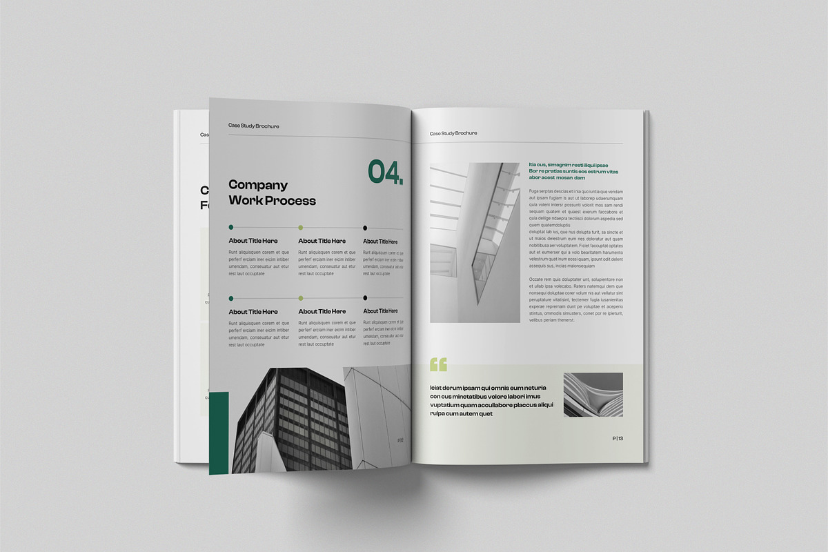 Case Study Template, Canva Brochure, a Brochure Template by NorthPeak (Photo 6 of 8)