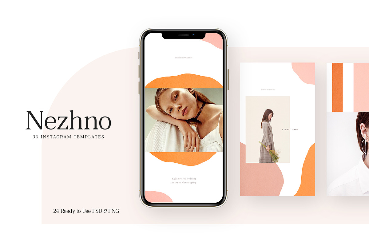 Nezhno - 36 Instagram, a Social Media Template by Stories Collective (Photo 1 of 7)
