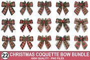 Christmas Coquette Bow Clipart Bundl, a Graphic by crative8112 (Thumbnail 1 of 9)