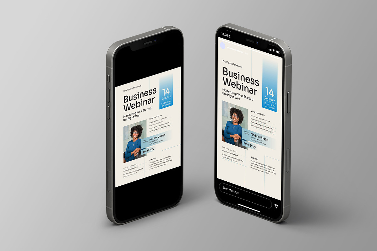 White Modern Startup Webinar Flyer, a Flyer Template by Neermana (Photo 4 of 4)