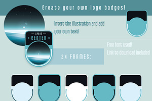 Space Logo Badges Creator