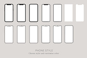 Minimal Web & Mobile Mockup Kit, an iPhone Mockup by Mockstore (Thumbnail 4 of 30)