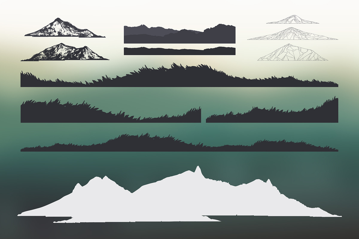 Forest & Landscape pack, an Illustration by Gluiki (Photo 4 of 4)