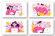 6 Customer Support Illustration, a Person Illustration by denayunebgt (Thumbnail 2 of 3)